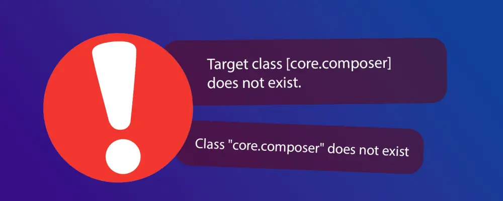 Проблема при апдейте с OctoberCMS 3.x на 4.x - Target class [core.composer] does not exist.